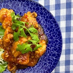 เนื้อปลากะพงทอดสามรส