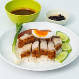 ข้าวหมูกรอบ