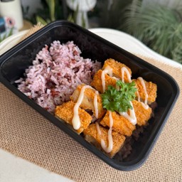 ข้าว - ไก่กรอบ