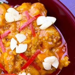 กุ้งแชบ๊วยซอสกระเทียม