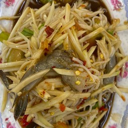 ตำซั่วปลาร้ากุ้งสด