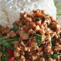 ข้าวราดกระเพราหมู