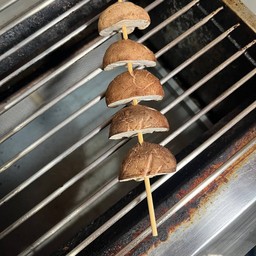 เห็ดหอม เสียบไม้ย่าง