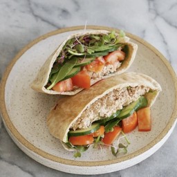 Tuna pita sandwiches