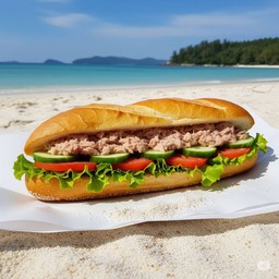 Tuna baguette sandwiches