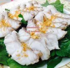 เนื้อปลาเก๋า ลวกจิ้ม  ( M )