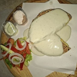Mozzarella cream toast panini