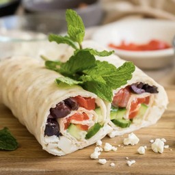 Greek salad wrap