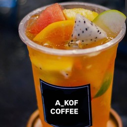 Mix fruit Peach Tea (ผลไม้ตามฤดูกาล)