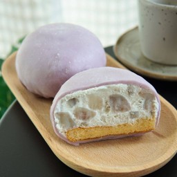 โมจิใส้เผือกครีมมะพร้าว