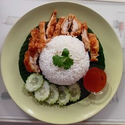 ข้าวหน้าไก่ทอด