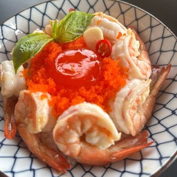 ข้าวหน้ากุ้งไข่ดอง