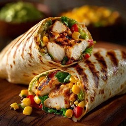 Grilled Chicken sweet salad wrap