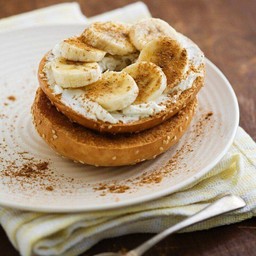 Banana cream cheese bagel