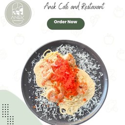 สปาเก็ตตี้ซอสครีมไข่กุ้ง