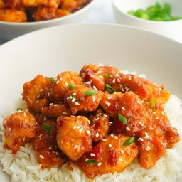 Honey butter chicken steamed rice