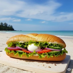 Boiled egg cream cheese baguette sandwiches