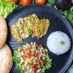 Chicken pesto BBQ set