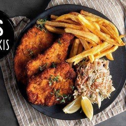 Chicken schnitzel set