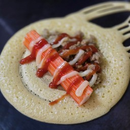 ปูอัด+หมูสับ (2ชิ้น)