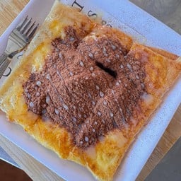 โรตีข้าวโพด + ภูเขาไฟ