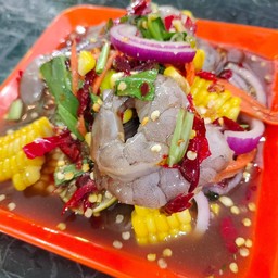 ยำกุ้งสดปลาร้า