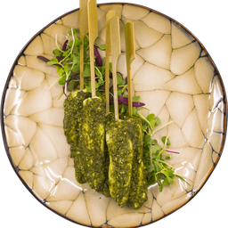 Chicken pesto skewers