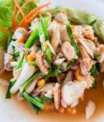 เนื้อปูผัดต้นหอม (M)