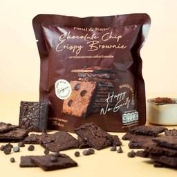 บราวนี่แผ่นอบกรอบ รสช็อกโกแลตชิพ