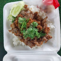 หมูทอดกระเทียม