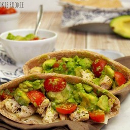 Avocado chicken pita sandwiches