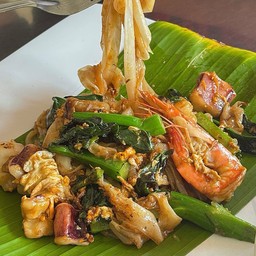 ผัดซีอิ๊วกุ้ง คะน้าฮ่องกง