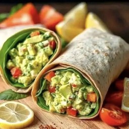 Avocado egg salad wrap