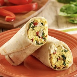 Vegetables breakfast Omelette wrap