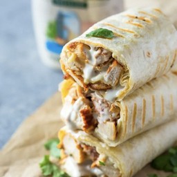 Grilled Chicken garlic wrap