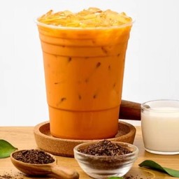 ปังปิ้งเนยนมคู่ชาไทย