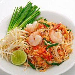 ผัดไทย ,ไก่,กุ้ง