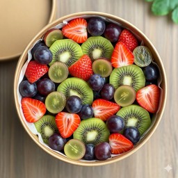 สตอเบอร์รี่+ องุ่น + กีวี่