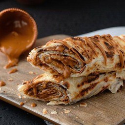 Peanut butter paratha roll