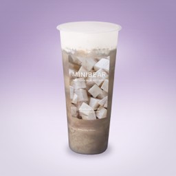 ชานมเผือกหอมปั่นเนื้อลำไยครีมชีส