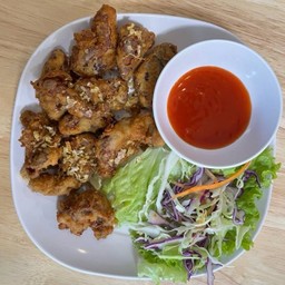 ไส้อ่อนทอดกระเทียม.