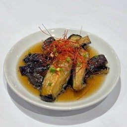 มะเขือเย็นราดด้วยซอสโชยูรสเปรี้ยว Soaked Eggplant with Sour Sauce (Suppa Nasu)