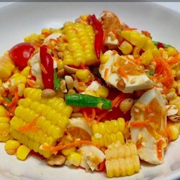 ตำข้าวโพดไข่เค็ม