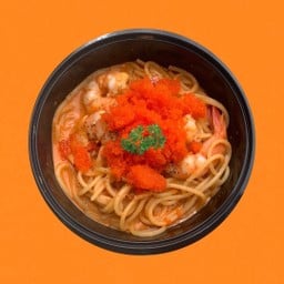 สปาเก็ตตี้ซอสโรเซ่ไข่กุ้งล้น