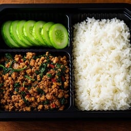 ข้าวราดกระเพราหมูสับ