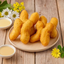 ปาท่องโก๋+นมข้นหวาน