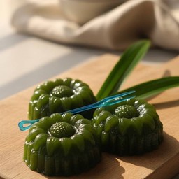 ขนมชั้นกะทิใบเตยหอม