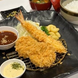 หมูน้อย 2ชิ้น & กุ้ง 1ตัว Small Fillet 2p & Ebi Fried set