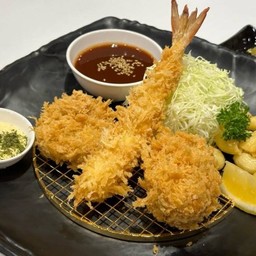 ชุดเซ็ต A (หมูน้อย กุ้ง มันฝรั่ง) (No rice) Mixed Fried A