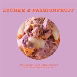 Lychee & Passionfruit Ice Cream